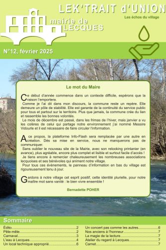 Lek'Trait d'Union n°12, cliquer pour ouvrir
