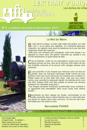 Lek'Trait d'Union n°5, cliquer pour ouvrir